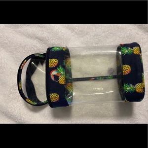 Vera Bradley pineapple print lotion/sunscreen bag